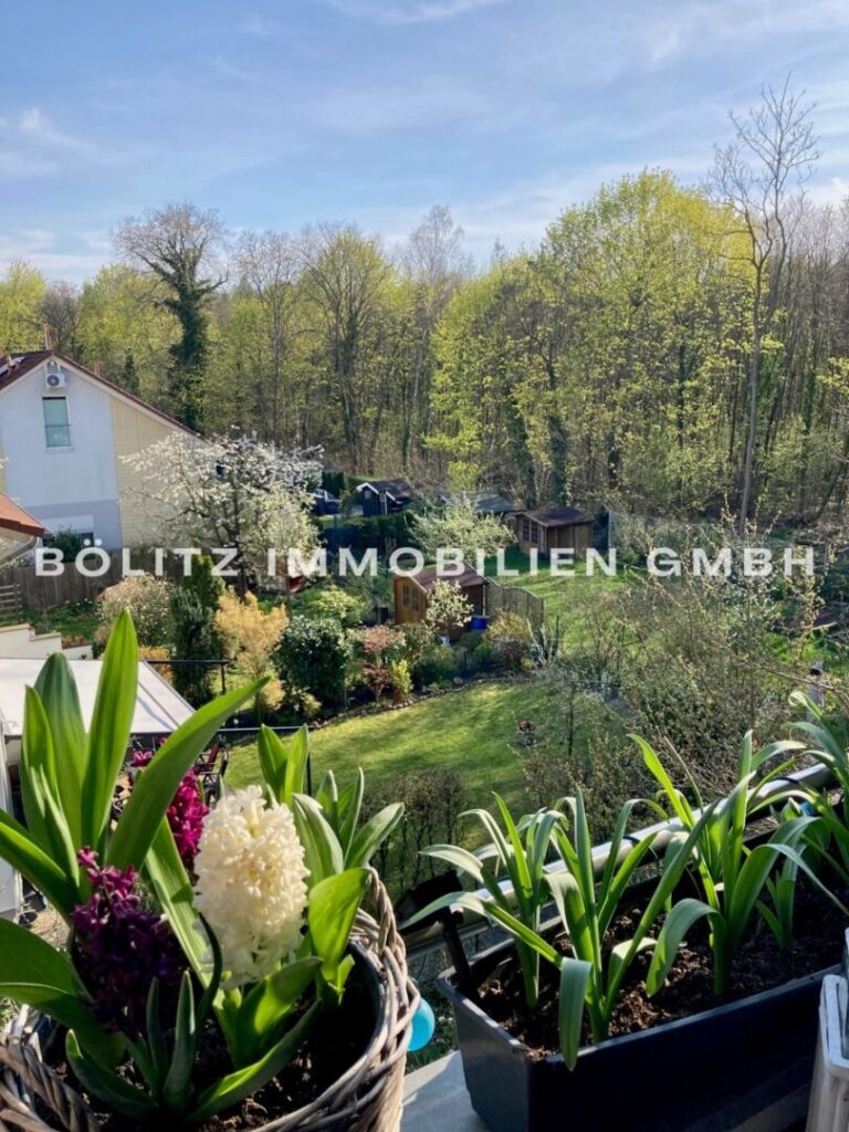 Blick vom Balkon