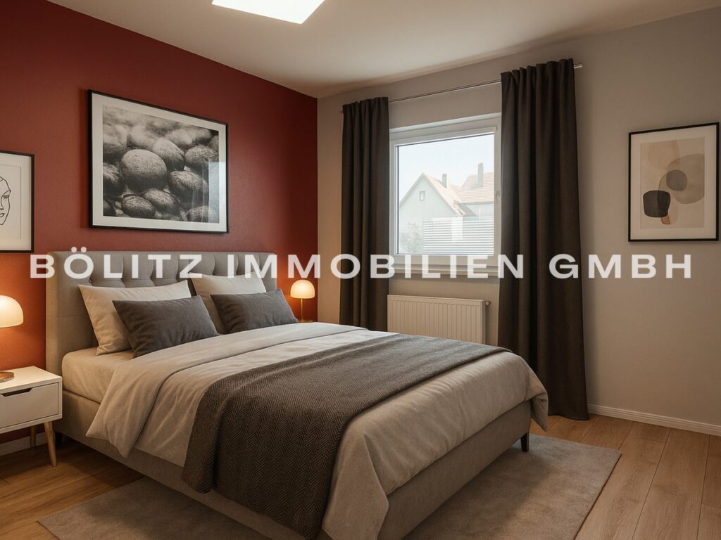 Schlafzimmer gestaged