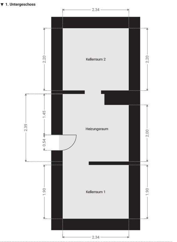 Grundriss Gästehaus KG
