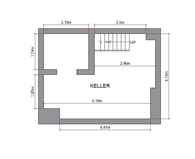 Grundriss Keller