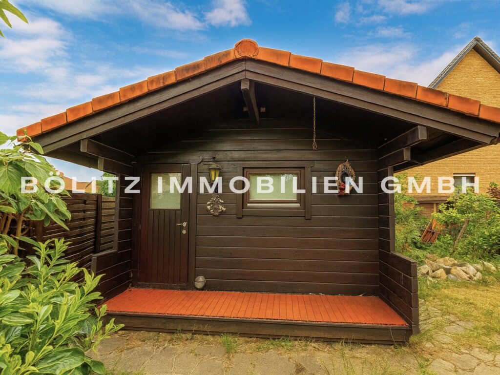 Holzhütte mit Sauna