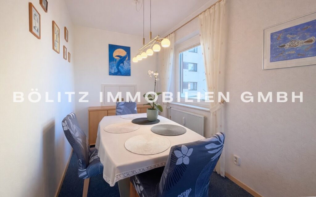 Essecke im Wohnzimmer
