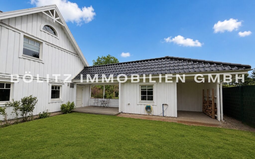 Ansicht Rückseite Anbau Carport