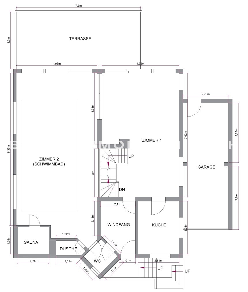 Grundriss EFH HP