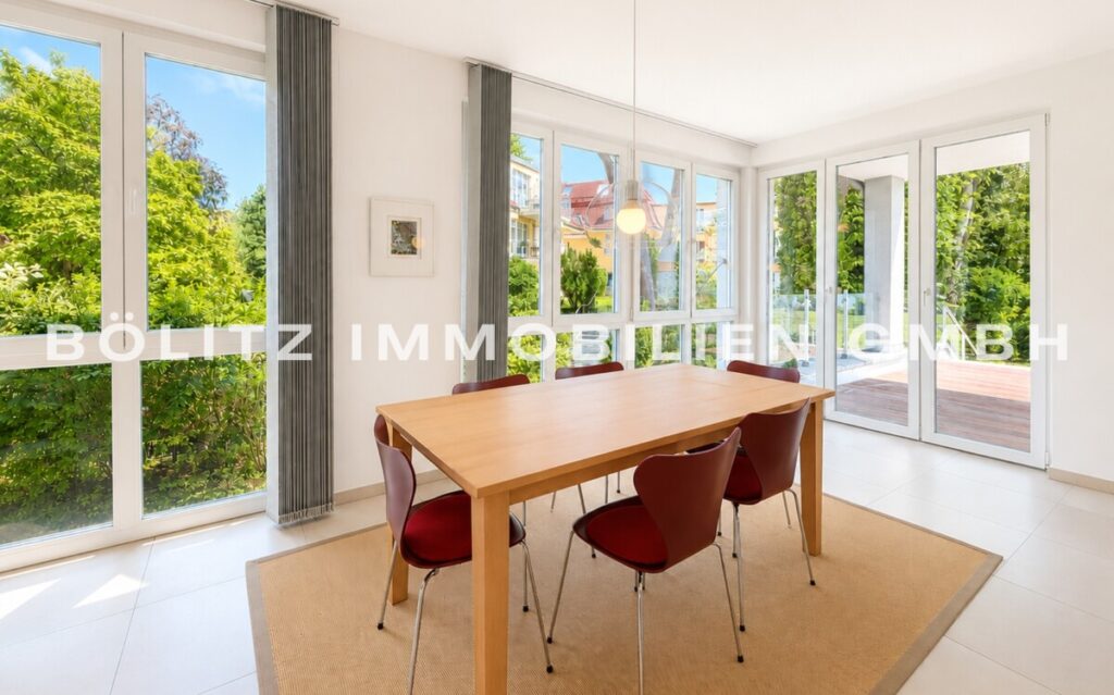 Essecke im Wohnzimmer