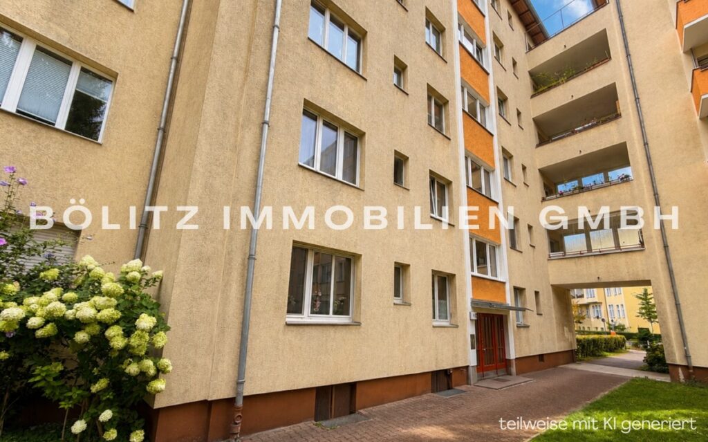 Zugang zum Eingang über den Hinterhof