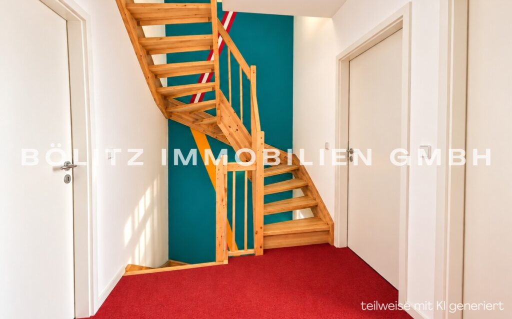 Flur mit Treppenauf- und abgang